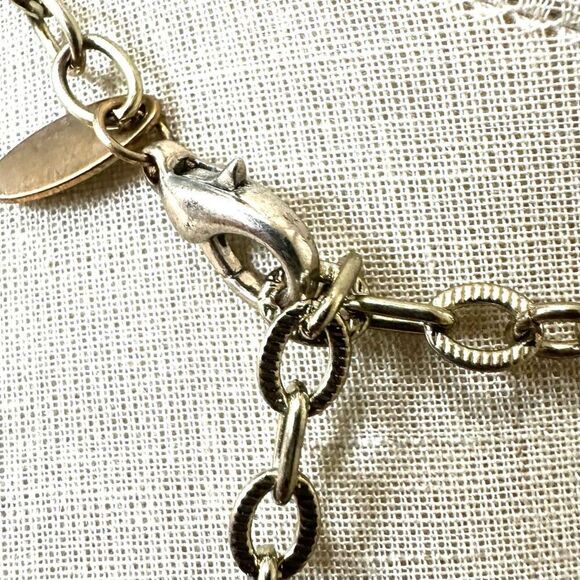 George amber tone and gold tone  beaded necklace - Picture 7 of 8